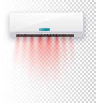 Air conditioner isolated. Vector illustration. Vector air currents Stock Illustration