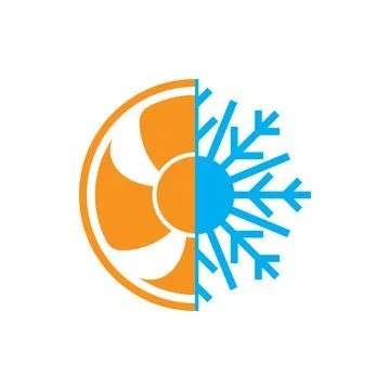 Air conditioner logo icon 스톡 일러스트