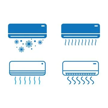 Air conditioner logo icon Illustration