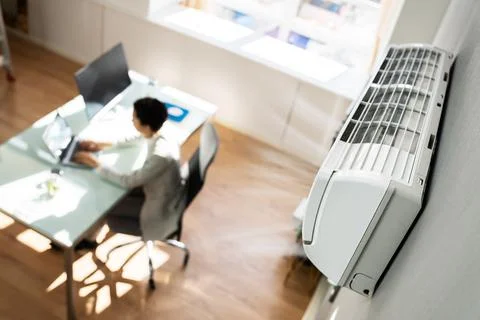 Air Conditioner In Office. Heating Stock Photos