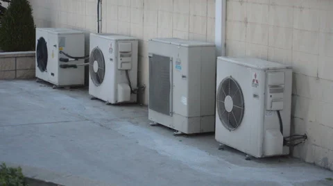 Air Conditioner Outdoor Unit Split AC Stock Footage 52781246