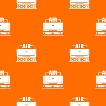 Air conditioner pattern vector orange Stockillustratie