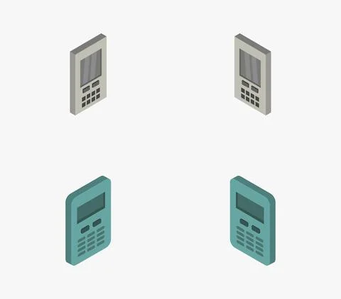 Air conditioner remote control icon illustrated in vector on white background Stock Illustration