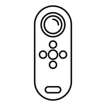 Air conditioner remote control icon, outline style Illustrazione stock