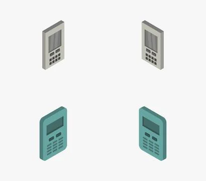 Air conditioner remote control icon illustrated in vector on white background Stock Illustration