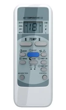 Air Conditioner remote control Illustrazione stock