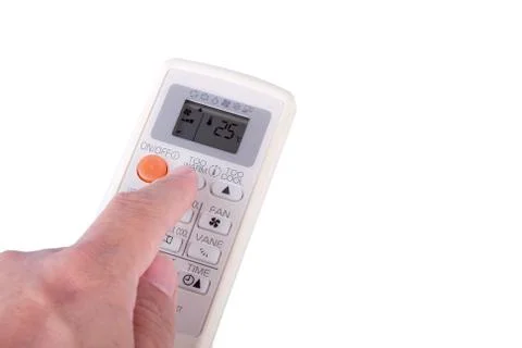 Air conditioner remote control Stock Photos