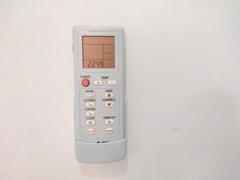 Air conditioner remote control Stock Photos