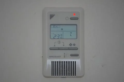 Air conditioner remote control Stock Photos