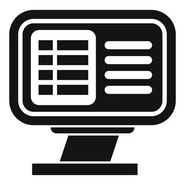 Air conditioner with remote control showing temperature settings icon Stock Illustration