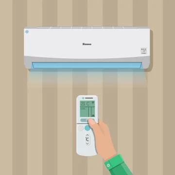 Air conditioner system Stock-Illustration