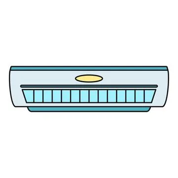 Air conditioner unit cooling interior climate control system vector 스톡 일러스트