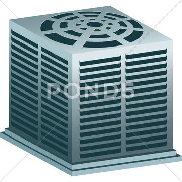 Air conditioner unit Stock Illustration