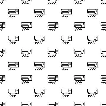 Air conditioner units creating a cooling pattern background 스톡 일러스트