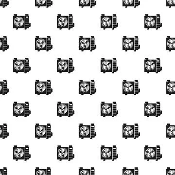 Air conditioner units creating a seamless pattern background Stock Illustration