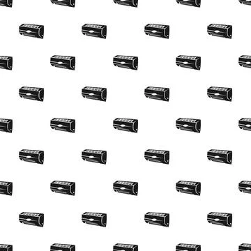 Air conditioner units seamless pattern repeating appliance symbols Stock Illustration