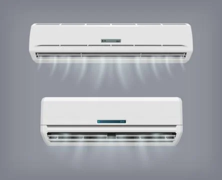 Air conditioner vector device, home conditioning Stockillustratie