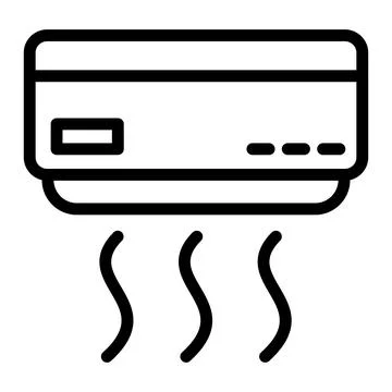 Air conditioner Vector Icon Design Illustration Stock Illustration