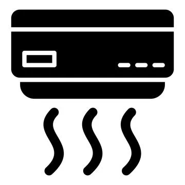 Air conditioner Vector Icon Design Illustration Stock Illustration