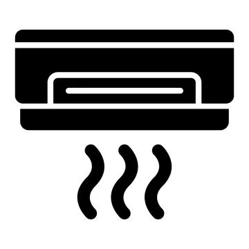 Air Conditioner Vector Icon Design Illustration Stock Illustration