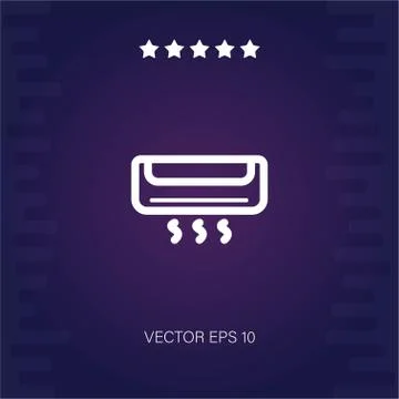 Air conditioner vector icon Stock Illustration