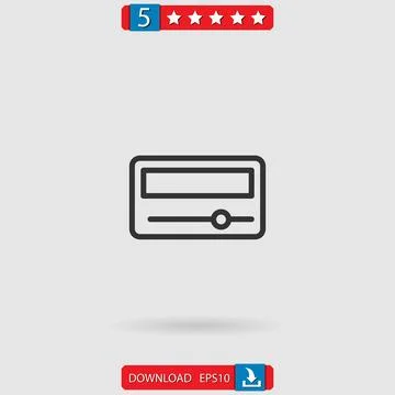 Air conditioner vector icon Stock Illustration