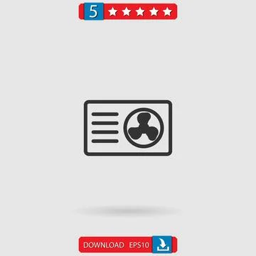 Air conditioner vector icon Stock Illustration