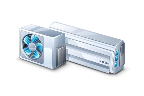 Air conditioner vector illustration Stock Illustration