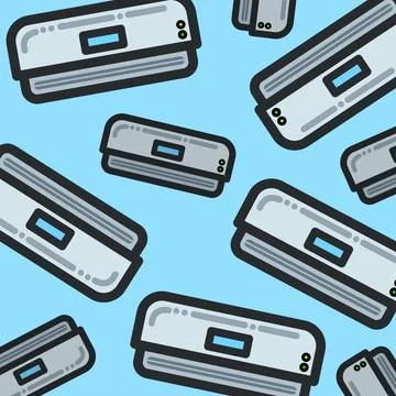 Air conditioner vector illustration pattern Stock Illustration