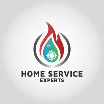 Air conditioner vector logo design template Stock Illustration