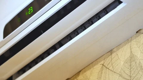 Air conditioner on wall close-up. Stock Footage 101367281