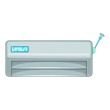 Air conditioner with wi fi connection icon Ilustração Stock