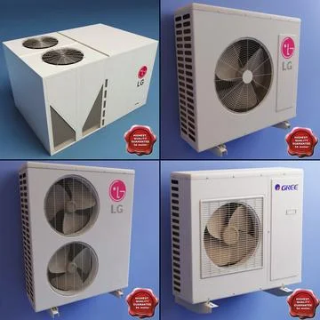 Air Conditioners Collection 3D Model