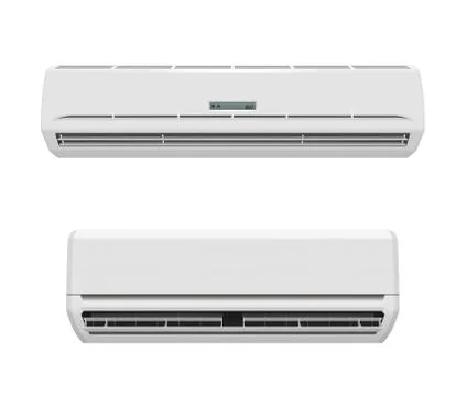 Air conditioners realistic mockup of split system Stock Illustration