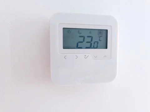 The air conditioning and heating control panel for the apartment , office is 스톡 사진