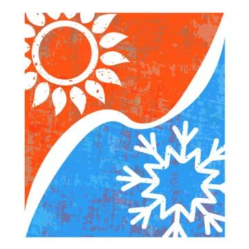 Air conditioning banner Stock Illustration
