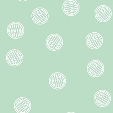 Air conditioning car line vector seamless pattern Stock Illustration