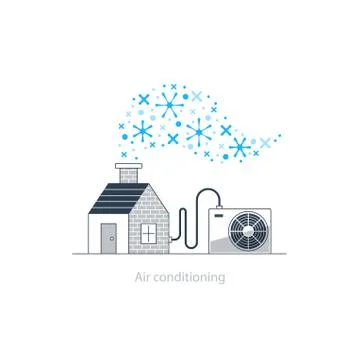 Air conditioning concept Stock Illustration