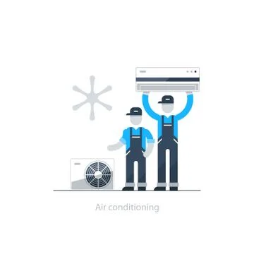 Air conditioning concept Stock Illustration