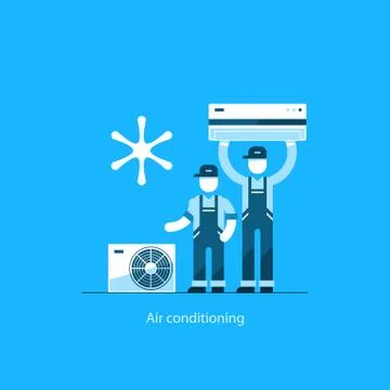Air conditioning concept Stock Illustration