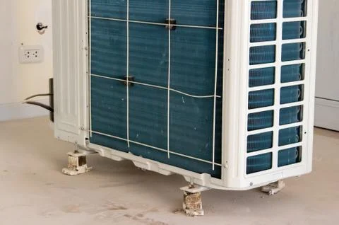 Air Conditioning condenser use for work ready Stock Photos