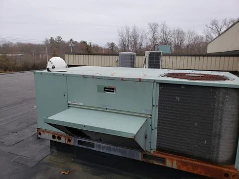 Air Conditioning Condensing Unit Stock Photos