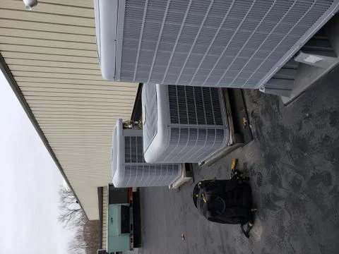 Air Conditioning Condensing Unit Stock Photos