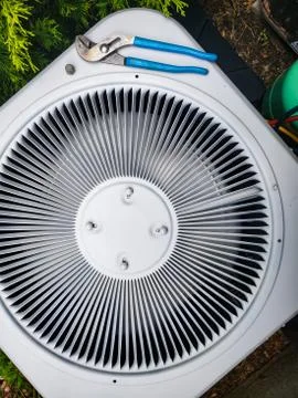 Air Conditioning Condensing Unit Stock Photos