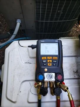 Air Conditioning Condensing Unit Stock Photos