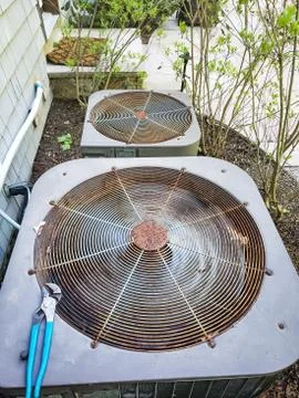 Air Conditioning Condensing Unit Stock Photos