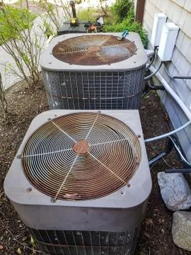 Air Conditioning Condensing Unit Stock Photos