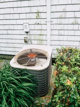 Air Conditioning Condensing Unit Foto stock