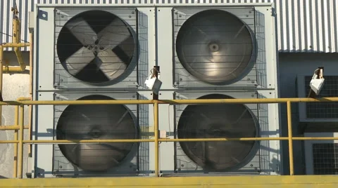 Air conditioning conditioner Stock Footage 6697609