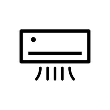 Air Conditioning. Heating and cooling. Indoor facilities. Vectors. Stock Illustration